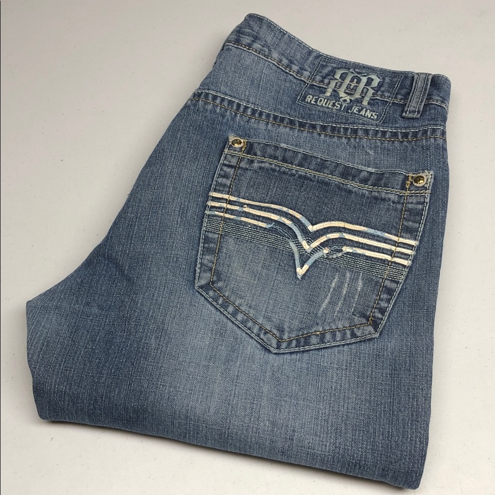 MENS REQUEST RELAXED FIT JEANS 36x33 ⭐️